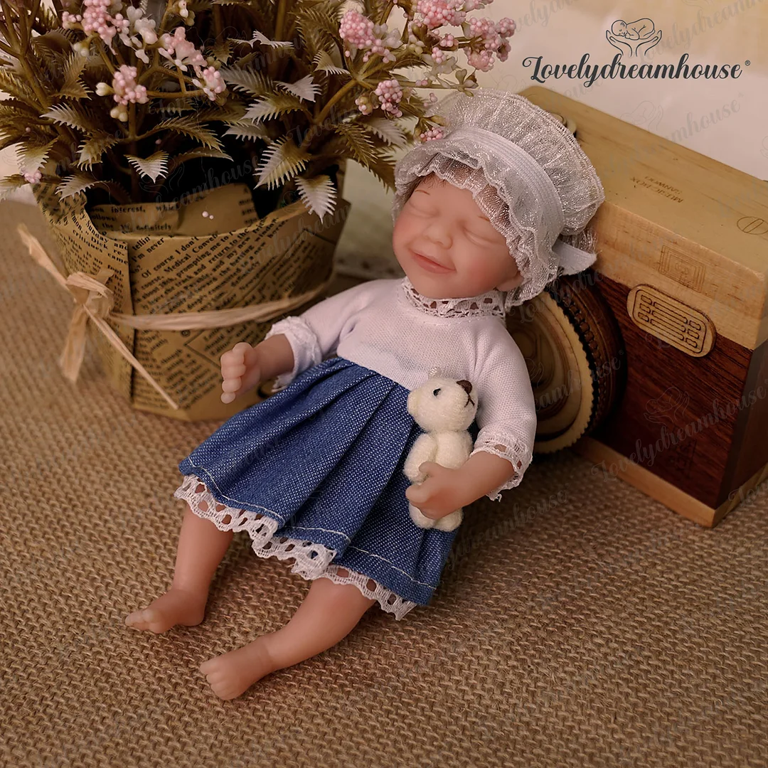 Reborn Mini 6'' Kaylee Cute Mini Silicone Baby Doll Ooak By KC -Creativegiftss® - [product_tag] RSAJ-Creativegiftss®
