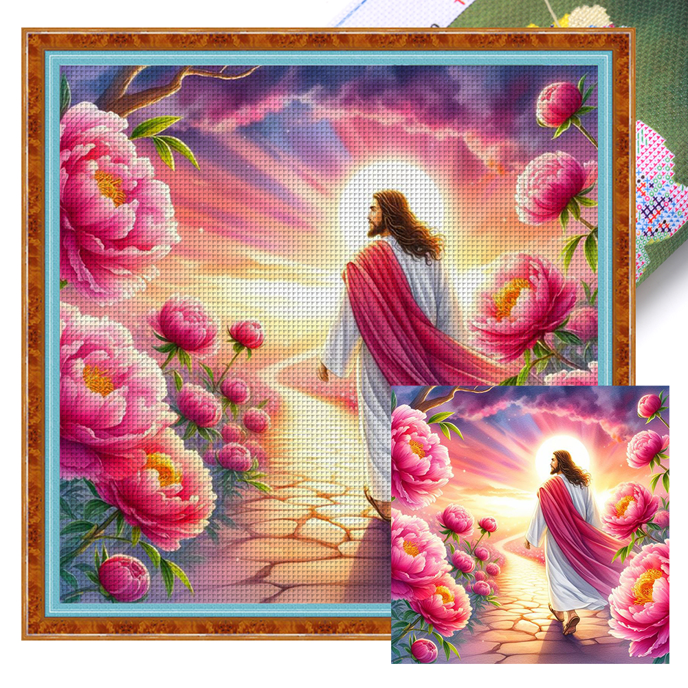 Jesus Full 11CT Pre-stamped Canvas(40*40cm) Cross Stitch