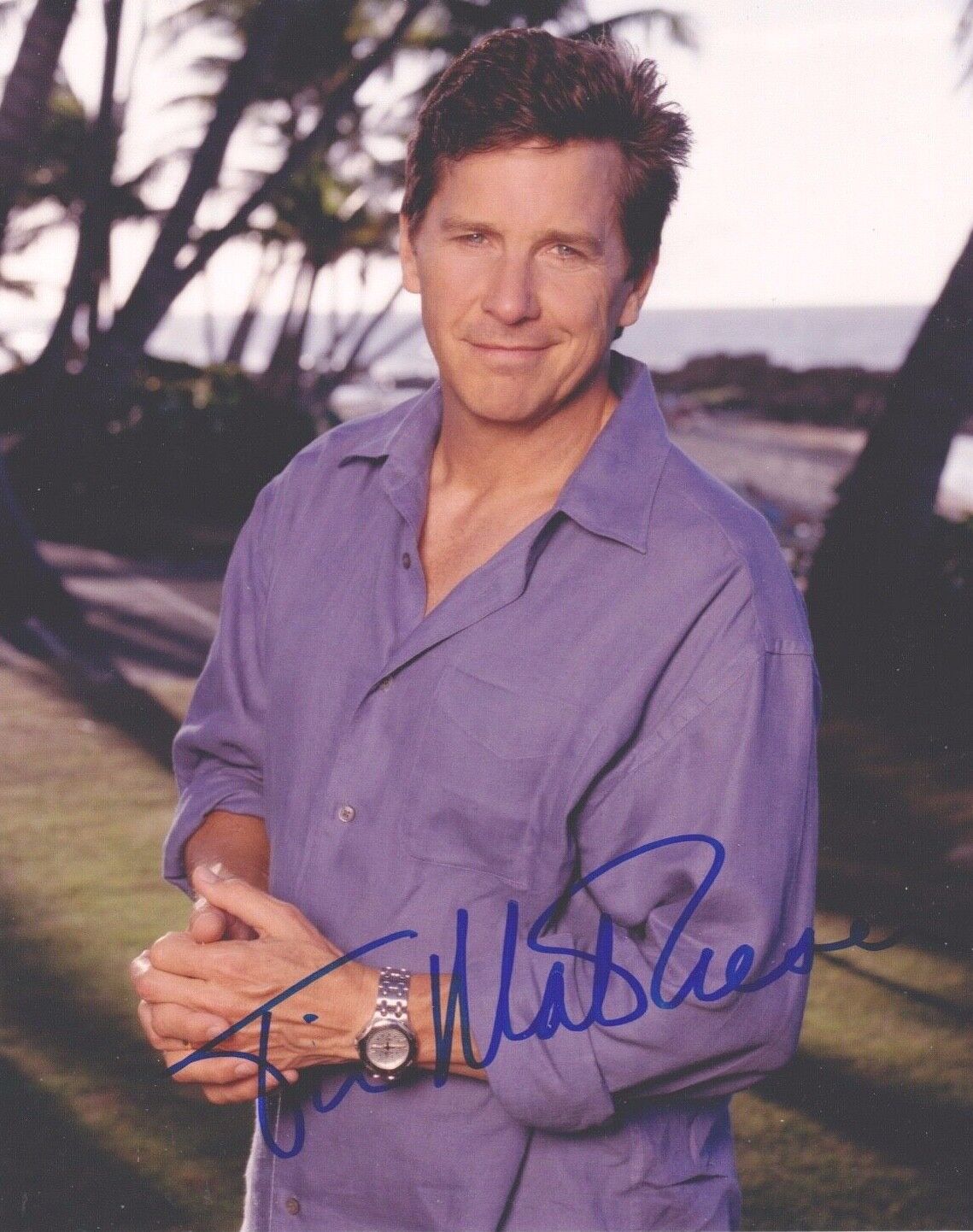 Signed Original Color Photo Poster painting of Tim Matheson of Wolf Lake