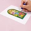 12pcs Flowers-1 5D DIY Square Drill Diamond Painting Kits for Adults Beginners Home Decor Diamonds Paintings Gem Art 5.91x7.09in