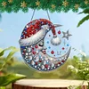 Diamond Painting Gemstone Moon Hanging Pendant Kits for Beginner