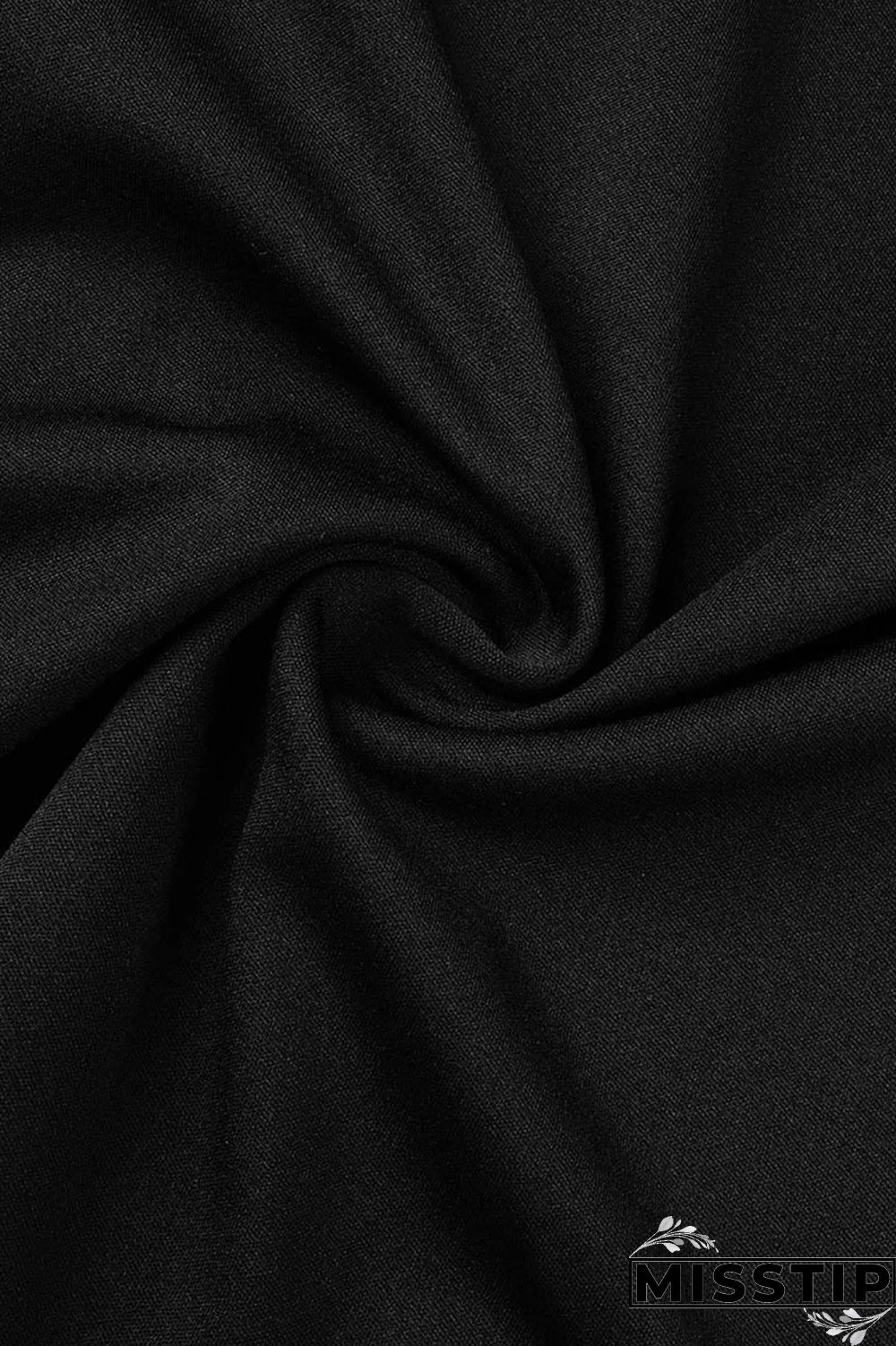 Black Casual Solid Patchwork O Neck Sleeveless Two Pieces