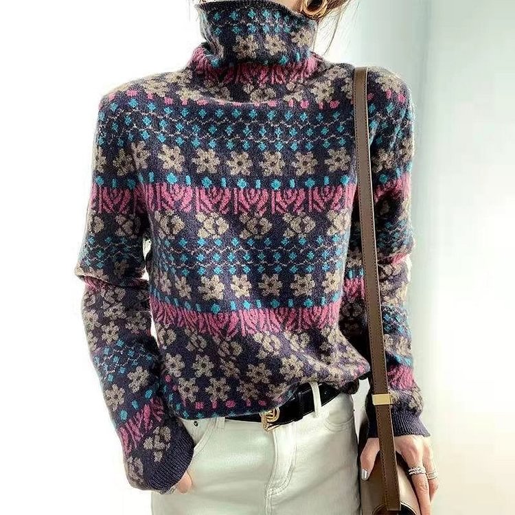 As Picture Shift Casual Woven Sweater