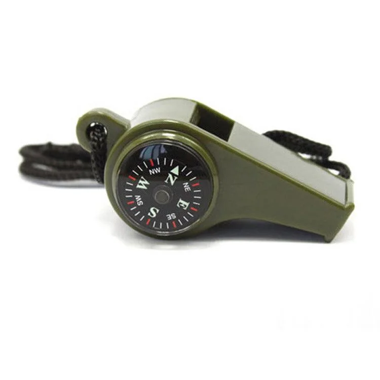 Outdoor Thermometer Compass Multi-function Boom Whistle