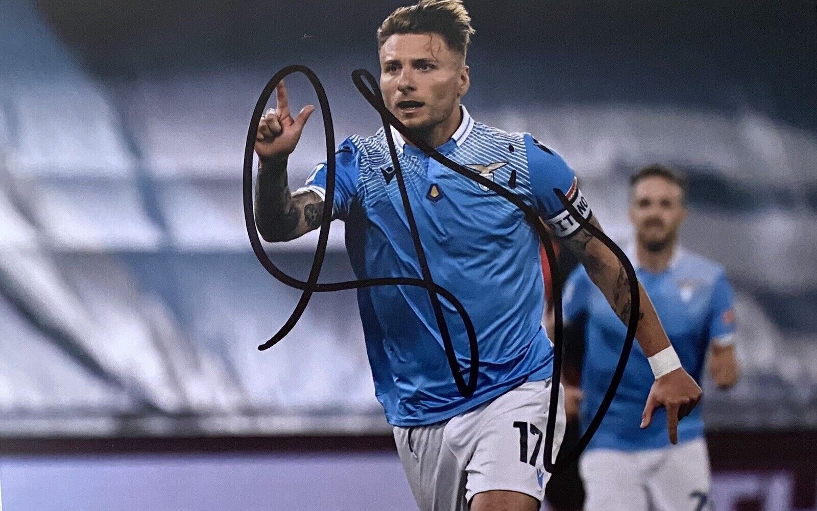 Ciro Immobile Genuine Hand Signed Lazio 6X4 Photo Poster painting