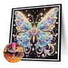 Papillon coloré-partiel spécial diamant peinture-30 * 30cm