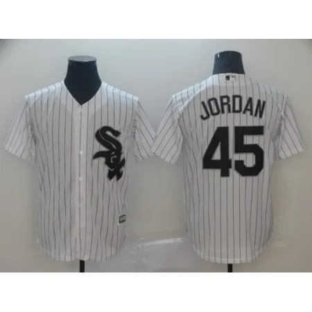 Men's Chicago White Sox #45 Michael Jordan White Cool Base Stitched MLB Jersey X6VP