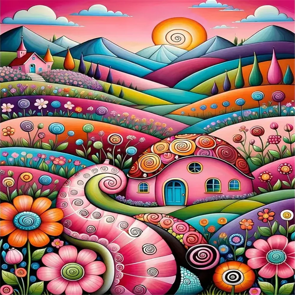 Partial AB Diamond Painting - Full Square Drill - Colorful Flower(Canvas|45*55cm)