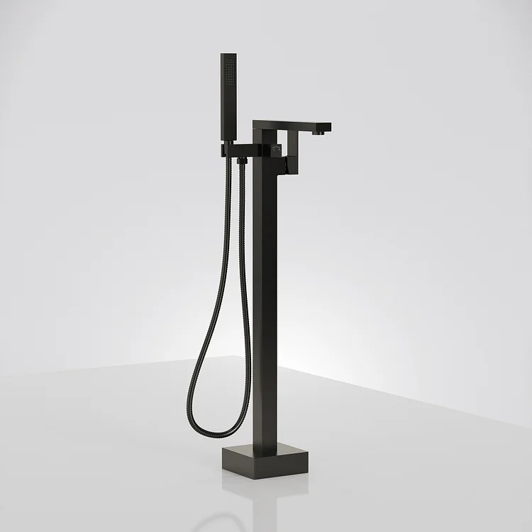 EVERSTEIN Modern Freestanding Bathtub Faucet in Matte Black SFS-1094-BK