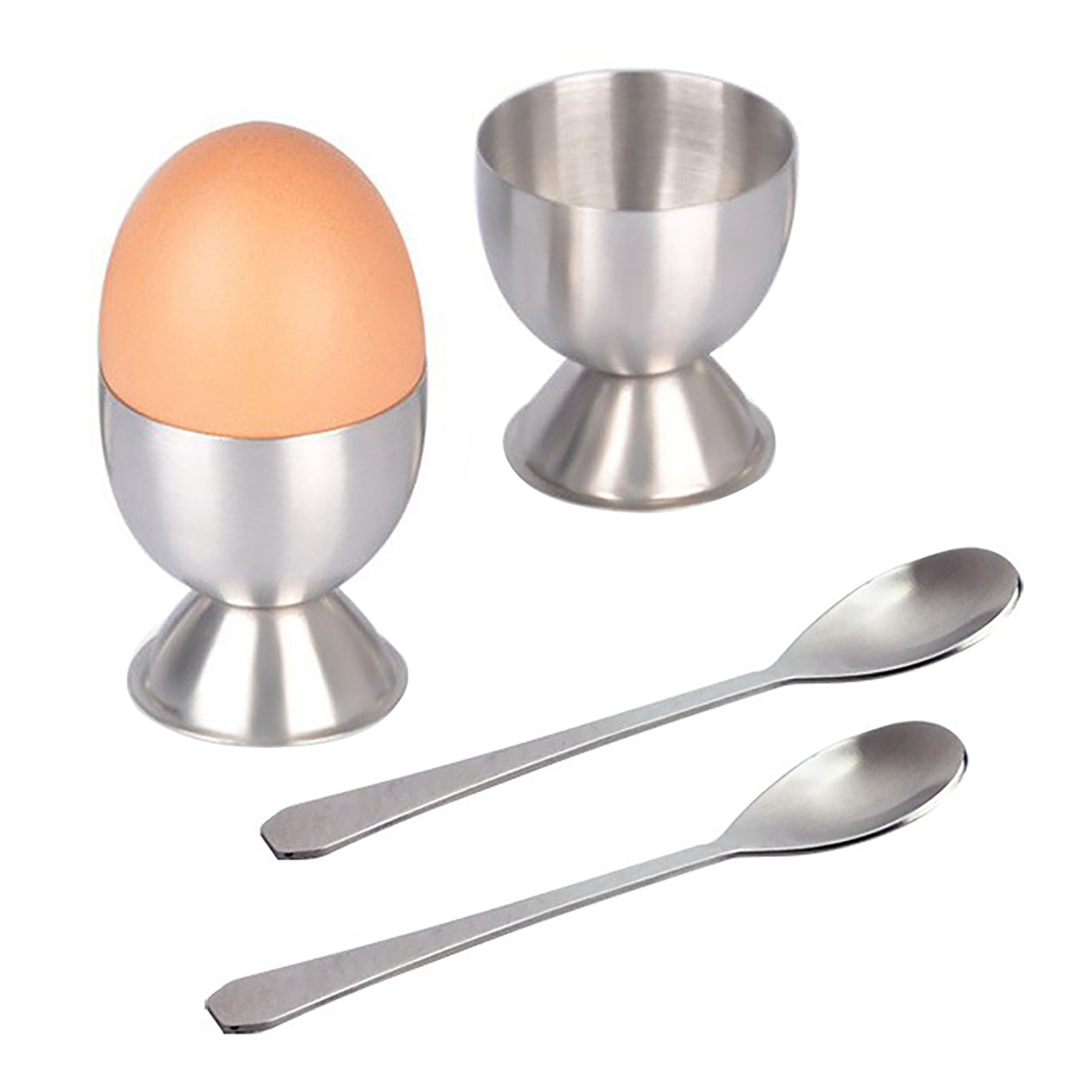 

Egg Topper Cracker Set, Stainless Steel Shells Cutter with 2 Cups, 2 Spoons, 501 Original