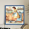 Modern Housewife-11CT Stamped Cross Stitch 40*40cm/15.75*15.75in tapestrymarket