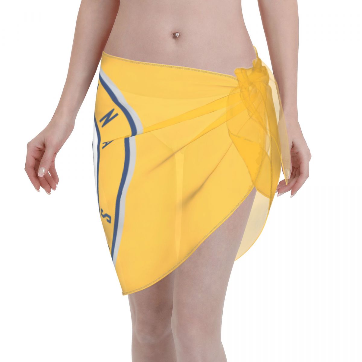 Indiana Pacers Logo Women Short Sarongs Beach Bikini Wraps