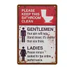 Toilet - Metal Tin Signs(8*12Inch)