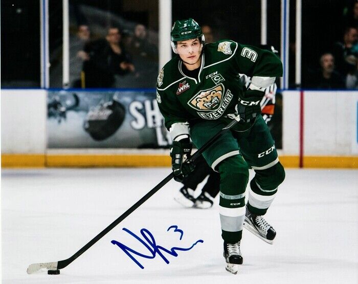 Noah Juulsen Everett Silvertips Autographed 8x10 Photo Poster painting CFS COA