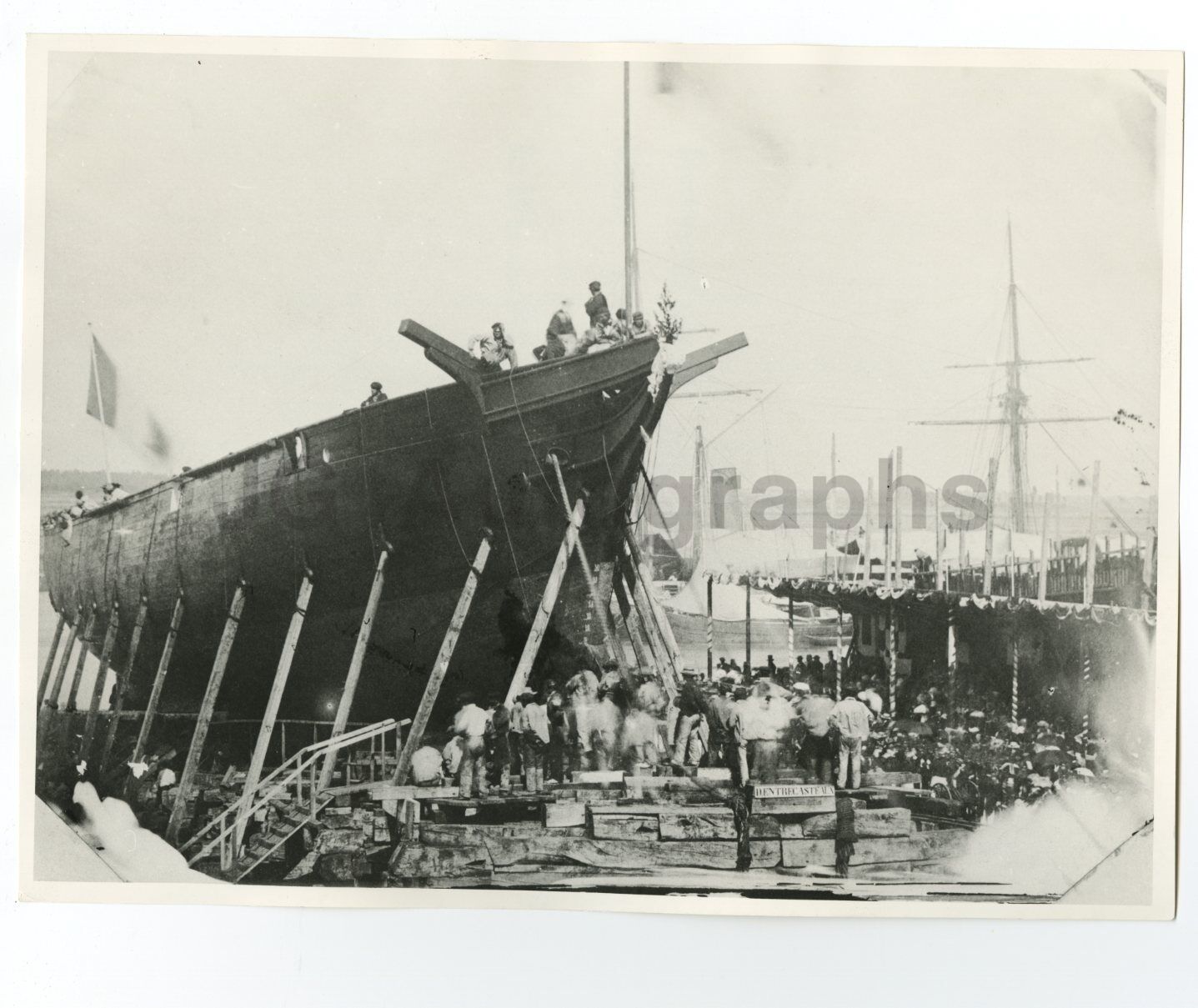 Classic Shipbuilding - France - Vintage 7x9 Photo Poster paintinggraph by Yvan Christ