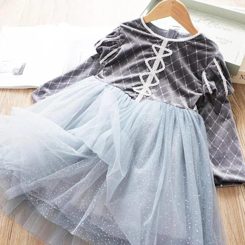 Girls Unicorn Dress For Children's Sequins Rainbow Tulle Princess Dress 3-8 Years Kids Wedding Birthday Party Tutu Gown Vestidos