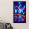 (40*70cm)Colorful Aurora Lights - Full Round Drill Diamond Painting