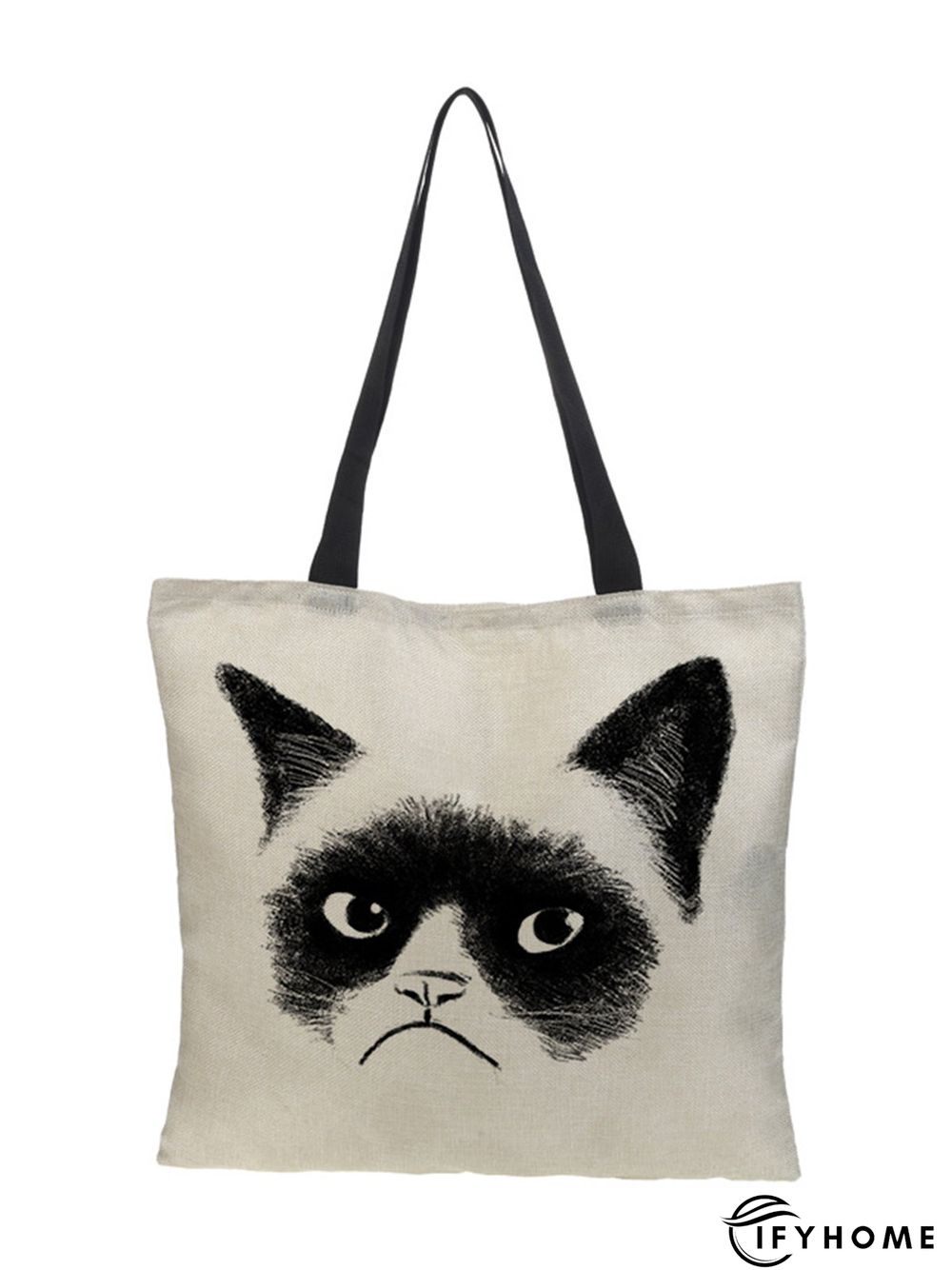 Cat Canvas Shopper Tote Bag | IFYHOME