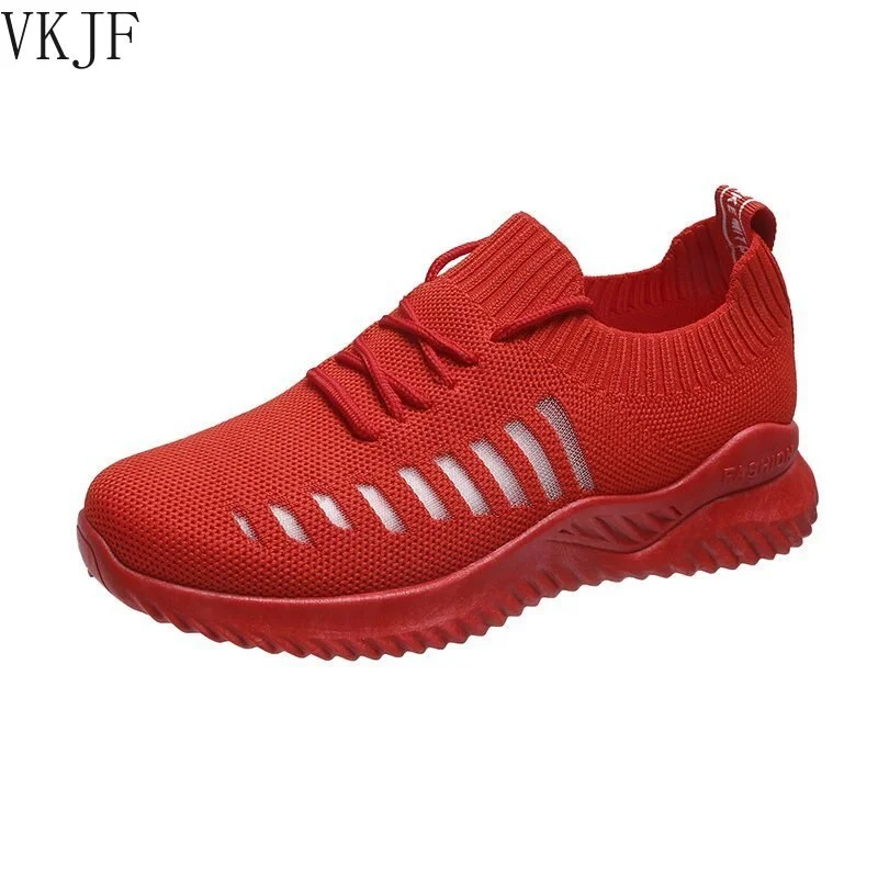 2021 Summer Women's Sneakers Women Running Sport Shoes Woman White Pink Yellow Sneakers Tennis Light Mesh Vulcanize Basket Femme