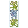 Cat Flower Vine - 11CT Stamped Cross Stitch Bookmark 18*6cm(Double Sided)