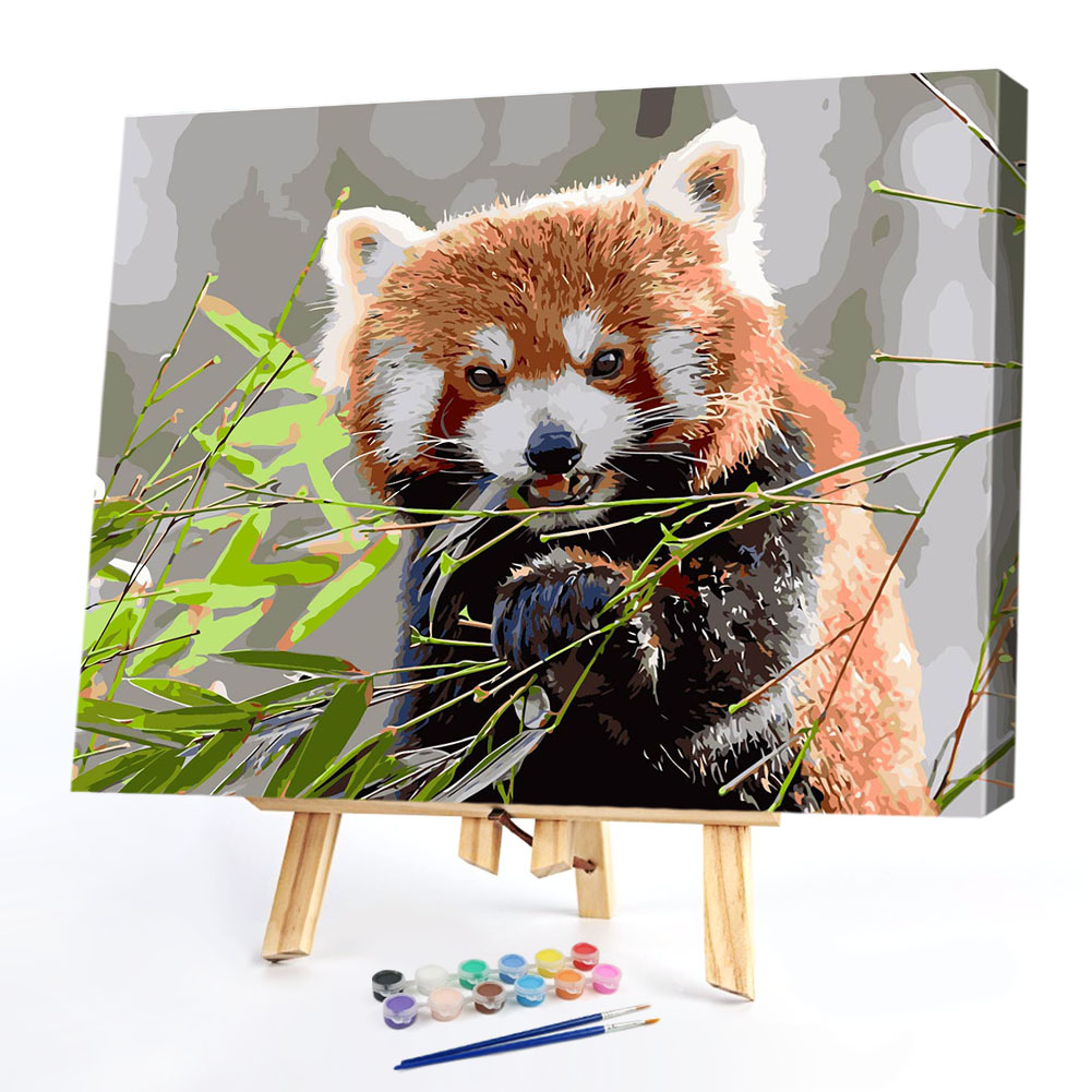 

40*50CM Paint By Numbers-Eating Bamboo Panda, 501 Original