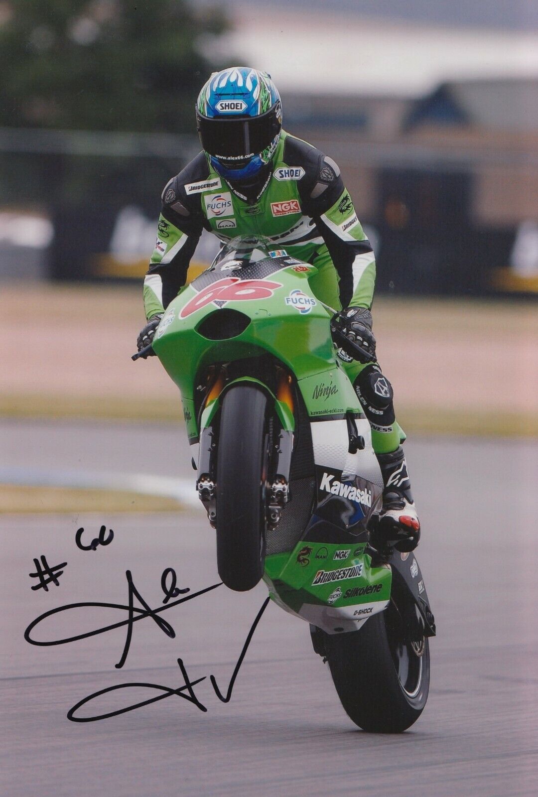 Alex Hofmann Hand Signed 12x8 Photo Poster painting - MotoGP Autograph 1.