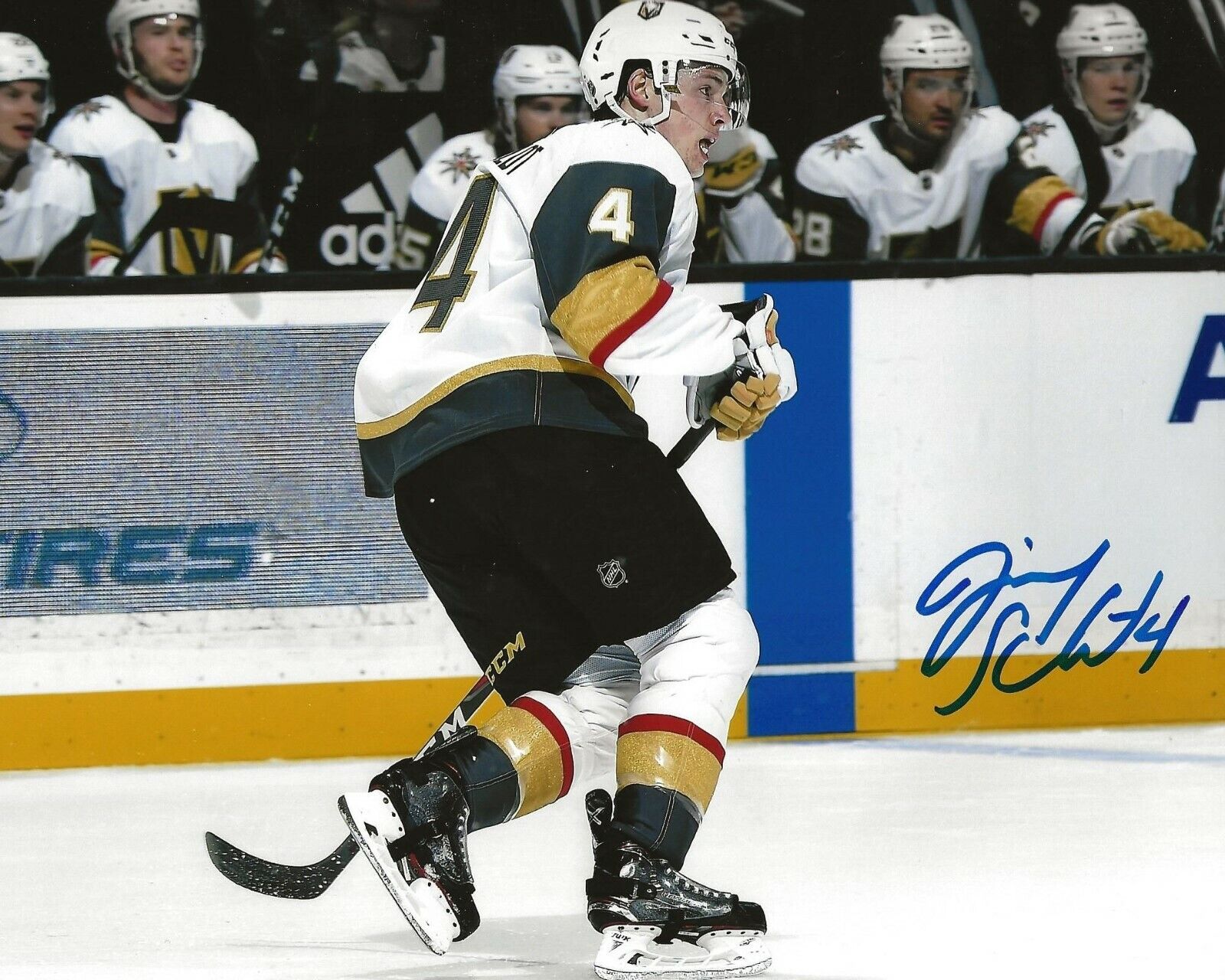 Jimmy Schuldt signed Las Vegas Golden Knights 8x10 Photo Poster painting autographed 3