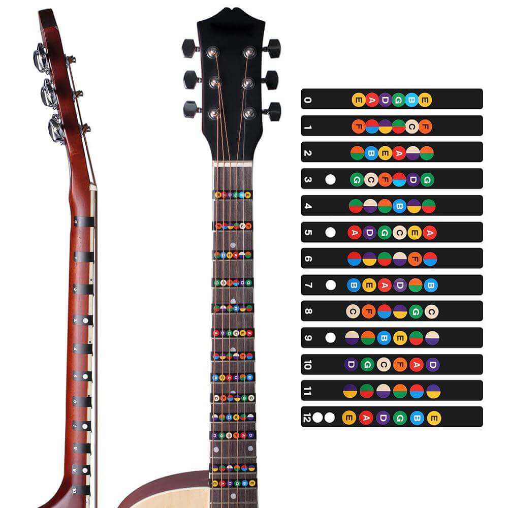 Guitar notes stickers
