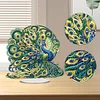 DIY Peacock Diamond Painting Acrylic Desktop Ornaments