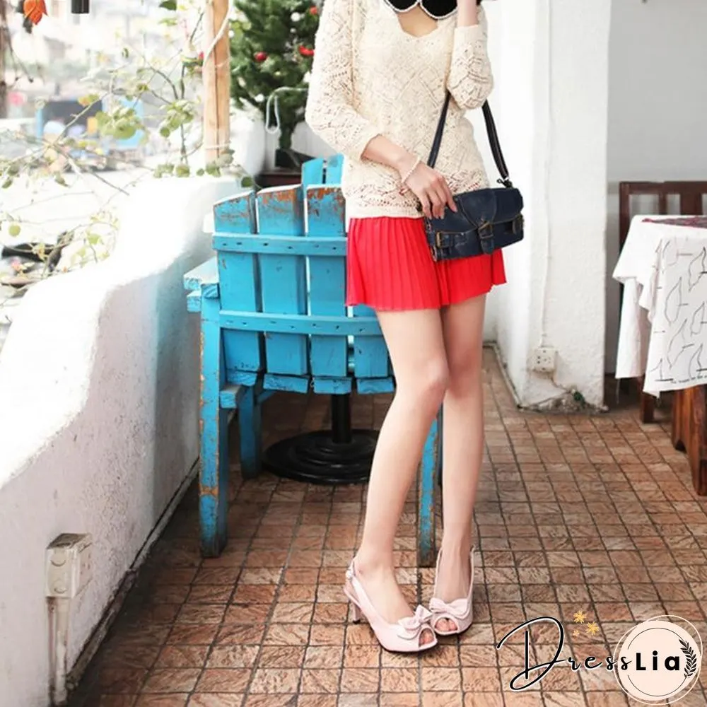 Big Size Women Peep Toe High Heels Summer Sandals Shoes