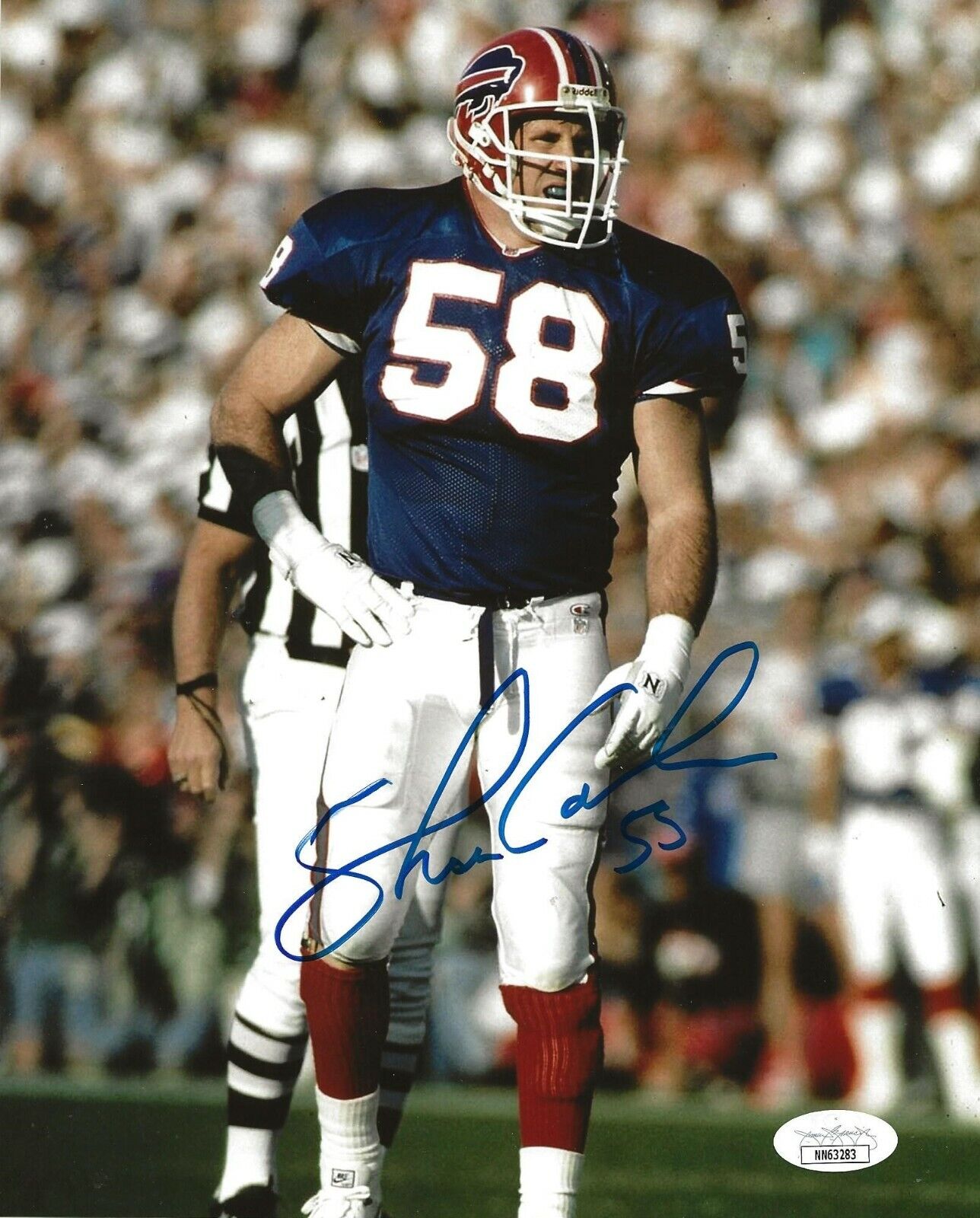 Shane Conlan signed Buffalo Bills 8x10 Photo Poster painting autographed 2 JSA