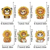 6Pcs Sunflower Animals Diamond Painting Fridge Magnet Diamond Art Magnets Decals Kit