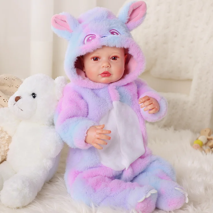 Babeside Carina 20" Lifelike Baby Doll &ndash; Soft Newborn Companion in Cute Animal Outfit Gift