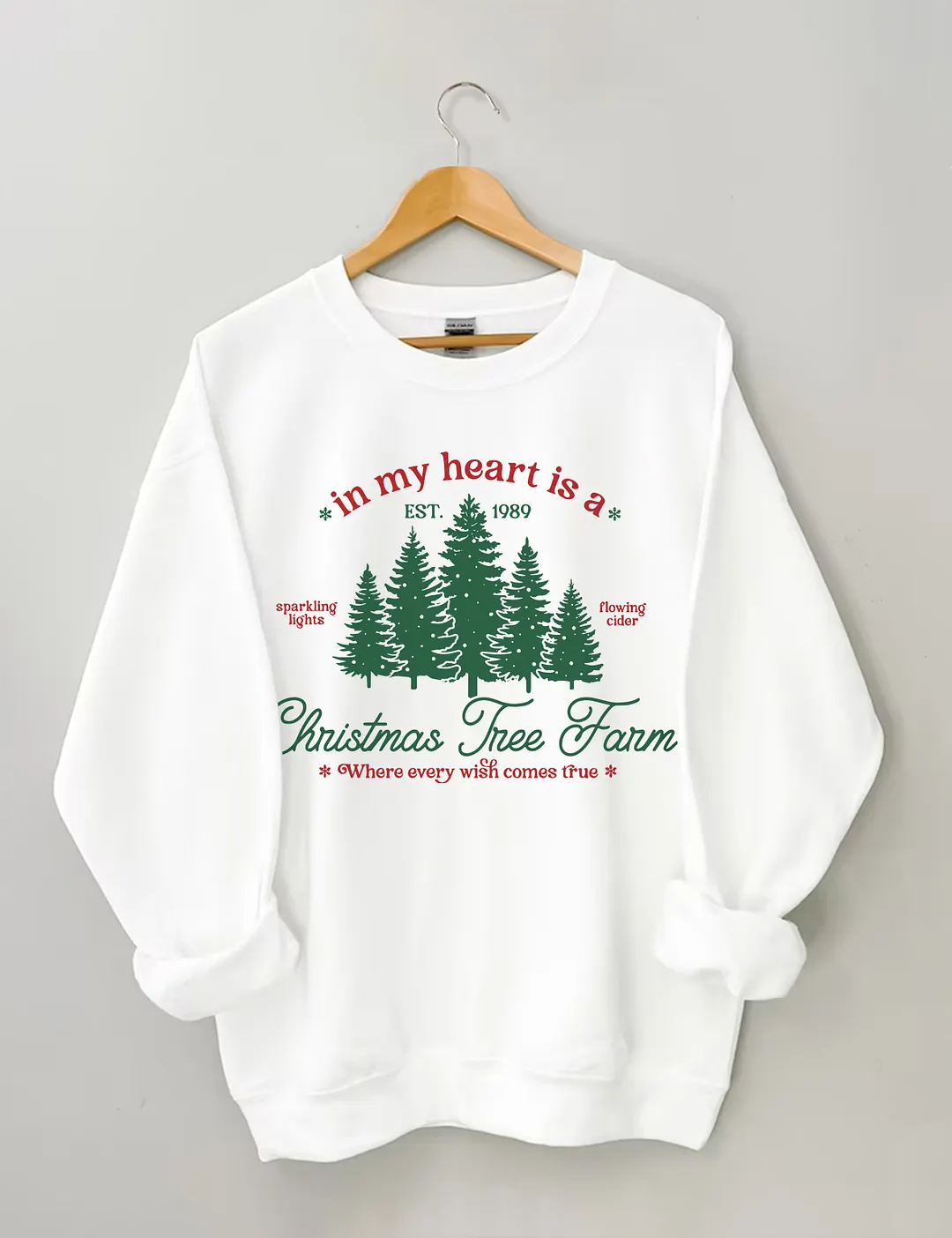 In My Heart Is A Christmas Tree Far Sweatshirt