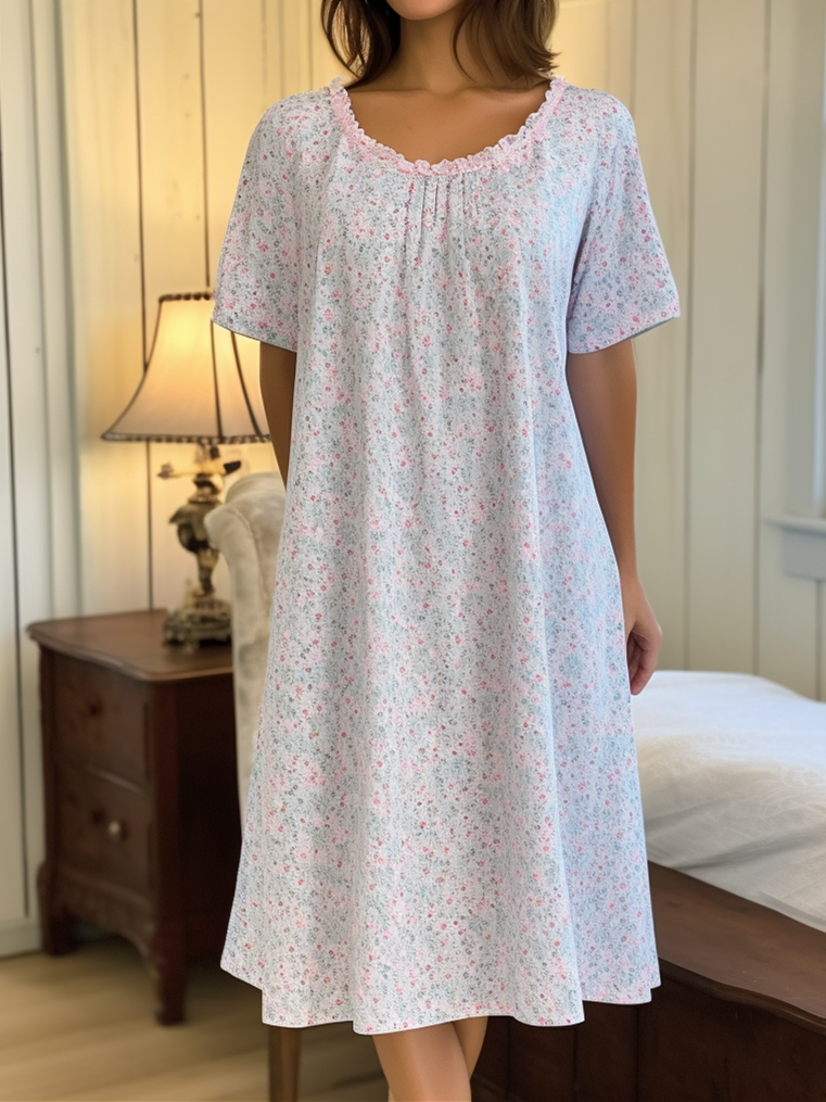 Patricia Floral Short Sleeve Nightgown main image 0