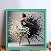 Piano Girl - 11CT Stamped Cross Stitch - 50*50cm