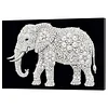 DIY Pearl Painting Elephant for Home Wall Decor with Frame(20x30cm)