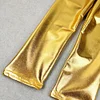 Kid Baby Girls Leggings Metallic Gold Silver Punk Pants 2-10 Years
