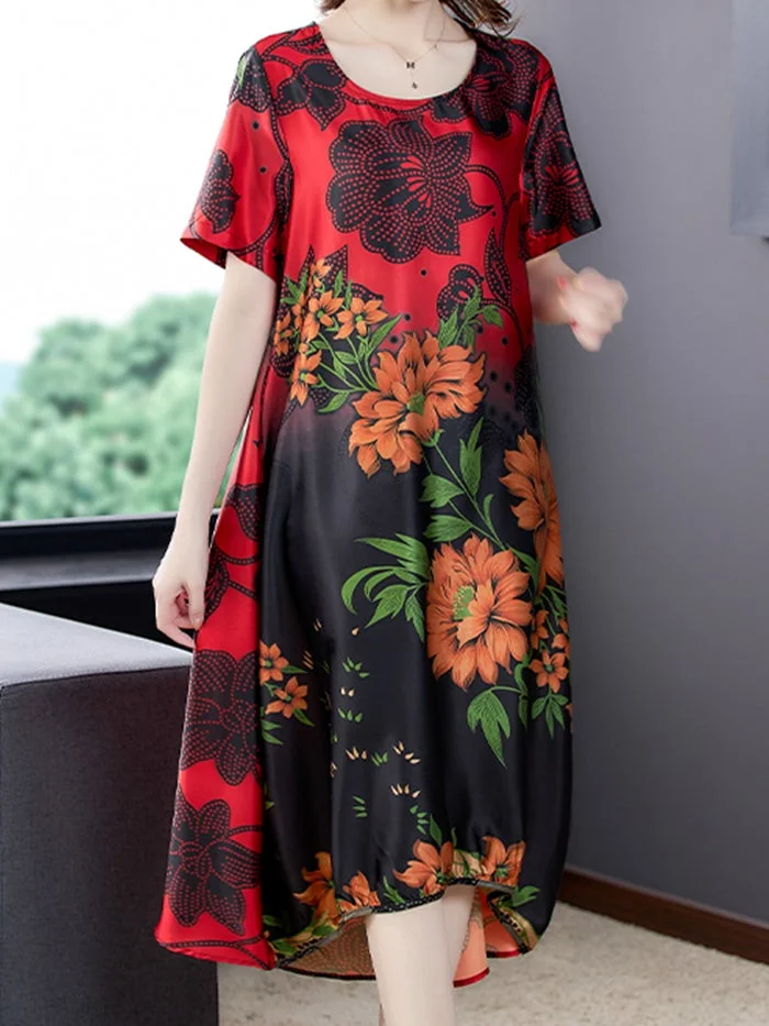 Elegant Fashion Print Dress