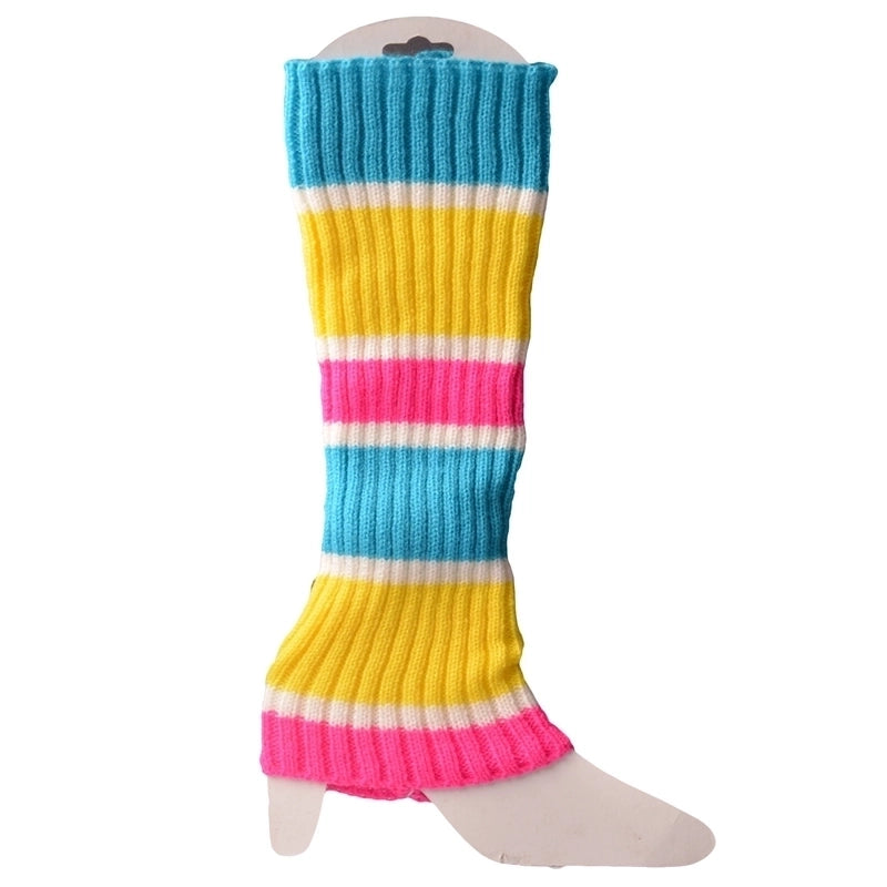Women’s Fashion Stripe Solid Color Acrylic Jacquard Over The Knee Socks