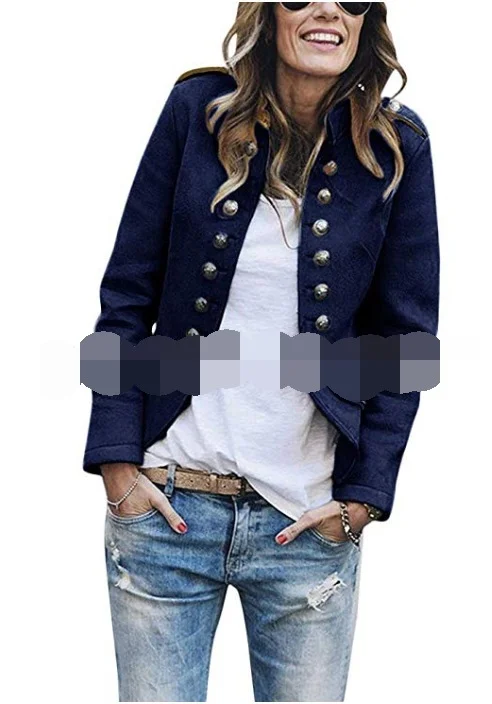 Women's Vintage Collar Long Sleeve Jacket