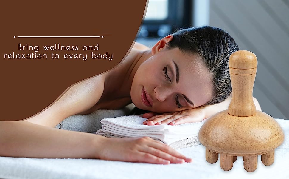 Likron Watches Wooden Mushroom Massager Tool for Body Sculpting