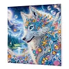 Framed Diamond Painting - Special Shaped - Wolf (25x25cm)