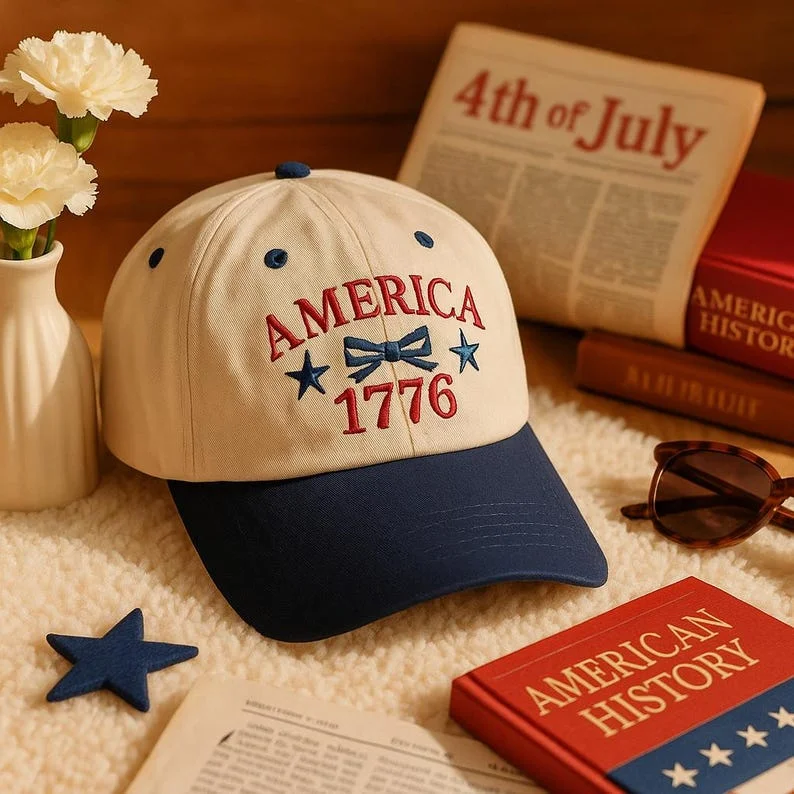 American 1776 Embroidered Anniversary Cap