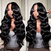 Density Body Wave Lace Frontal Wig Upgrade Invisi Drawstring Glueless Wigs Flash Sale