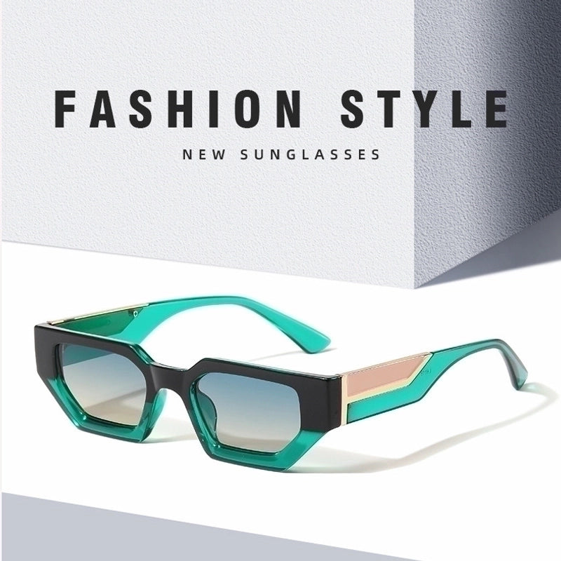 Casual Minimalist Geometric Pc Square Full Frame Women's Sunglasses