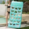 Inflatable Pool Float Lounger with Headrest PVC Air Mattress for Lake Beach