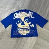 Internet Currency Skull Print Cropped T-Shirt