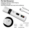 Electric Dog Nail Grinder Pet Nail Trimmer for Small Medium Large Dogs Cats