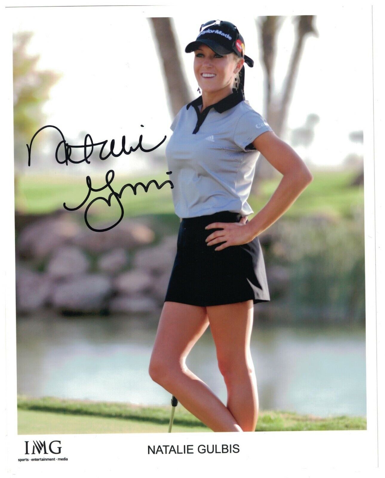 Natalie Gulbis Signed Autographed 8 x 10 Photo Poster painting Golf LPGA